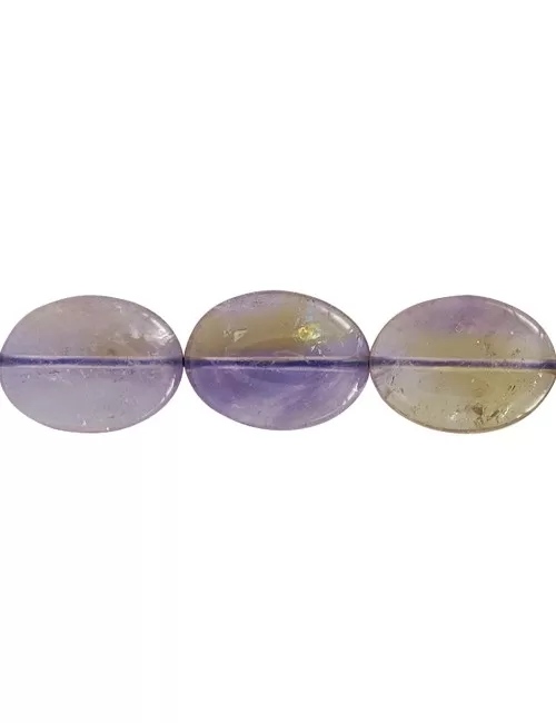 Heilstein & Edelstein-Strang - Linse, Ametrin A, 25 x 18mm