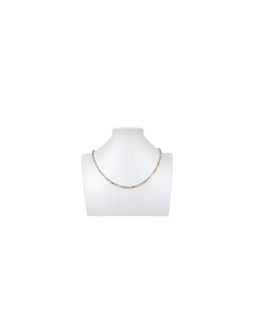 Heilstein & Edelstein-Strang - Kugeln, Sonnenstein (Arusha), 04mm, facettiert