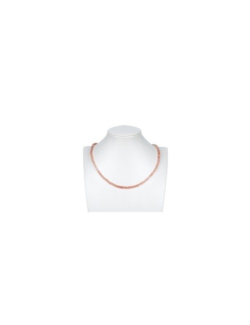 Heilstein & Edelstein-Strang - Kugeln, Sonnenstein, facettiert, 05mm (39cm)