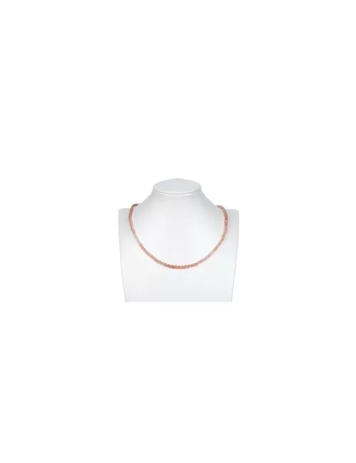 Heilstein & Edelstein-Strang - Kugeln, Sonnenstein, facettiert, 05mm (39cm)
