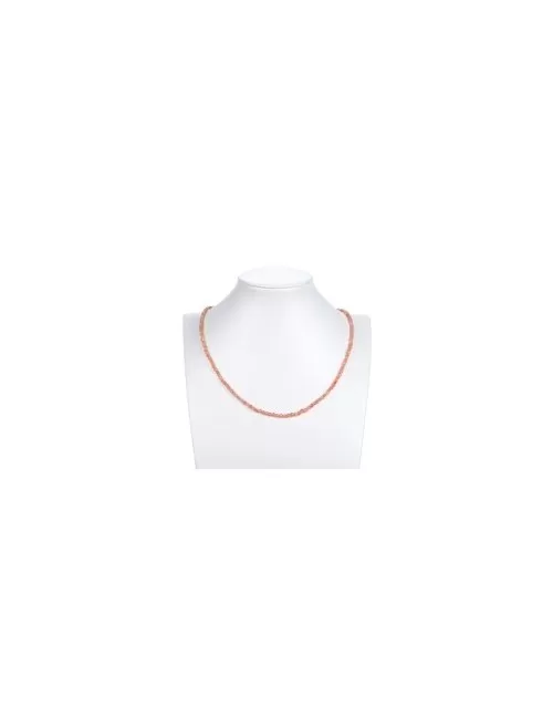 Heilstein & Edelstein-Strang - Würfel, Sonnenstein, facettiert, 02,5mm (39cm)