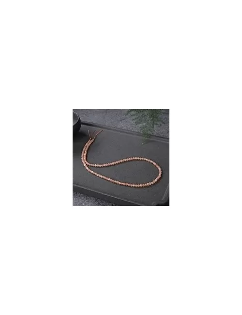 Heilstein & Edelstein-Strang - Würfel, Sonnenstein, facettiert, 02,5mm (39cm)