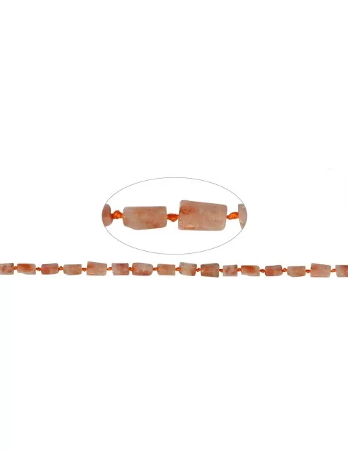 Heilstein & Edelstein-Strang - Zylinder, Sonnenstein, 10 x 06mm (41cm)
