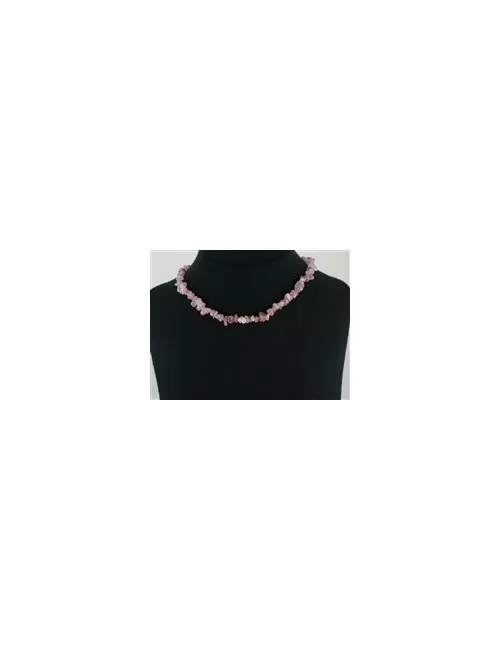 Heilstein & Edelstein-Strang - Splitter, Hämatitquarz, 02-04 x 05-10mm, 84cm (extralang)