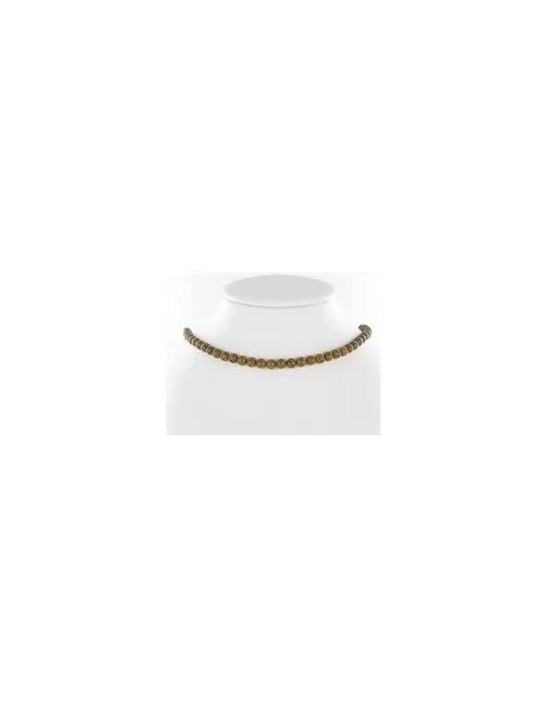 Heilstein & Edelstein-Strang - Kugeln, Jaspis (Schlangenjaspis), 06mm (39cm)