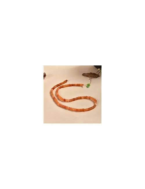 Heilstein & Edelstein-Strang - Würfel, Aventurin (orange-rot), 04mm