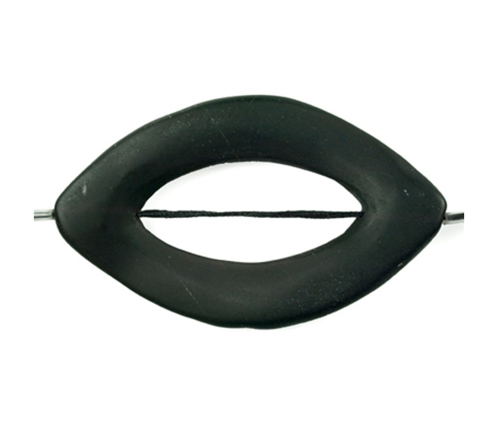 Heilstein & Edelstein-Strang - Rahmen, Lava, 40 x 30mm