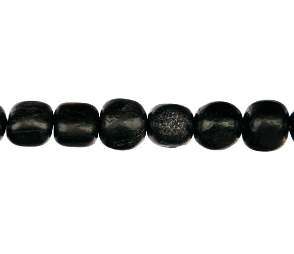 Heilstein & Edelstein-Strang - Würfel/Nugget, Hypersthen, 10-14 x 10-14mm