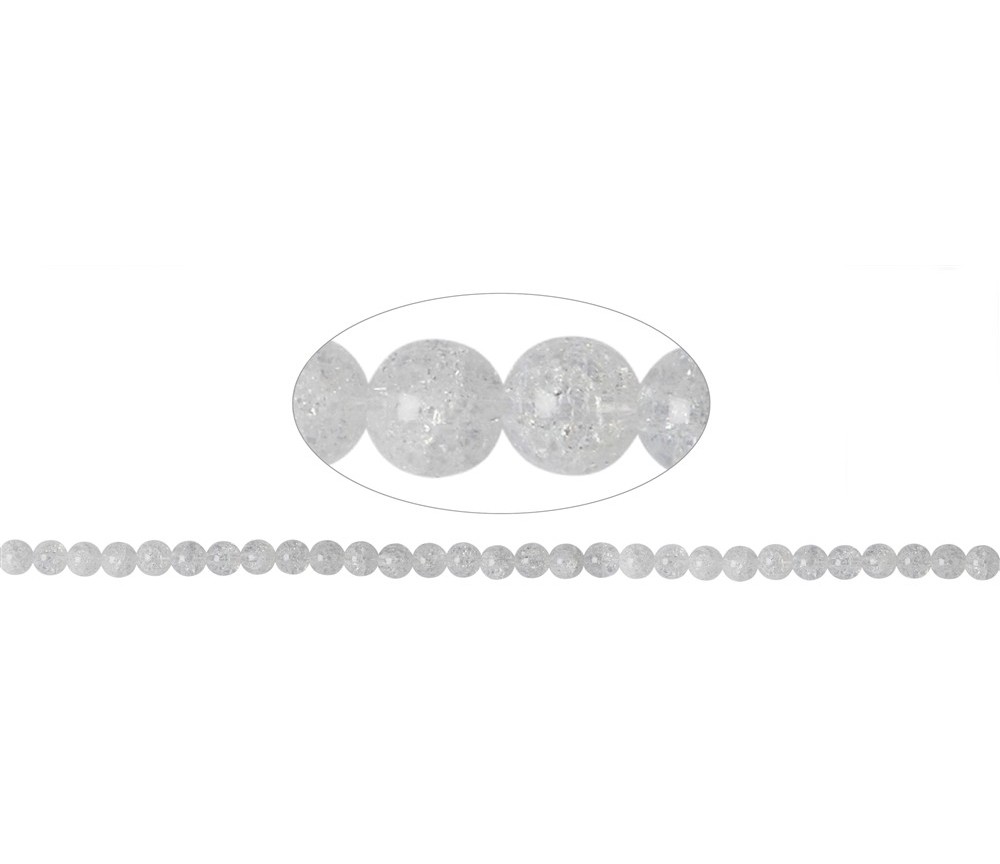 Heilstein & Edelstein-Strang - Kugeln, Crashed Crystal, 06mm