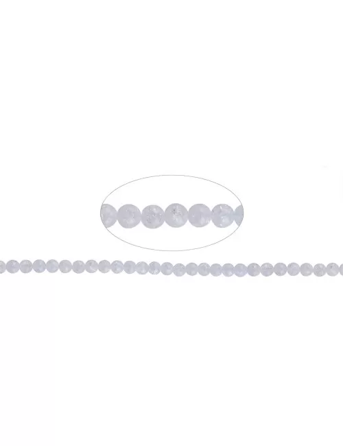 Heilstein & Edelstein-Strang - Kugeln, Crashed Crystal, 12mm