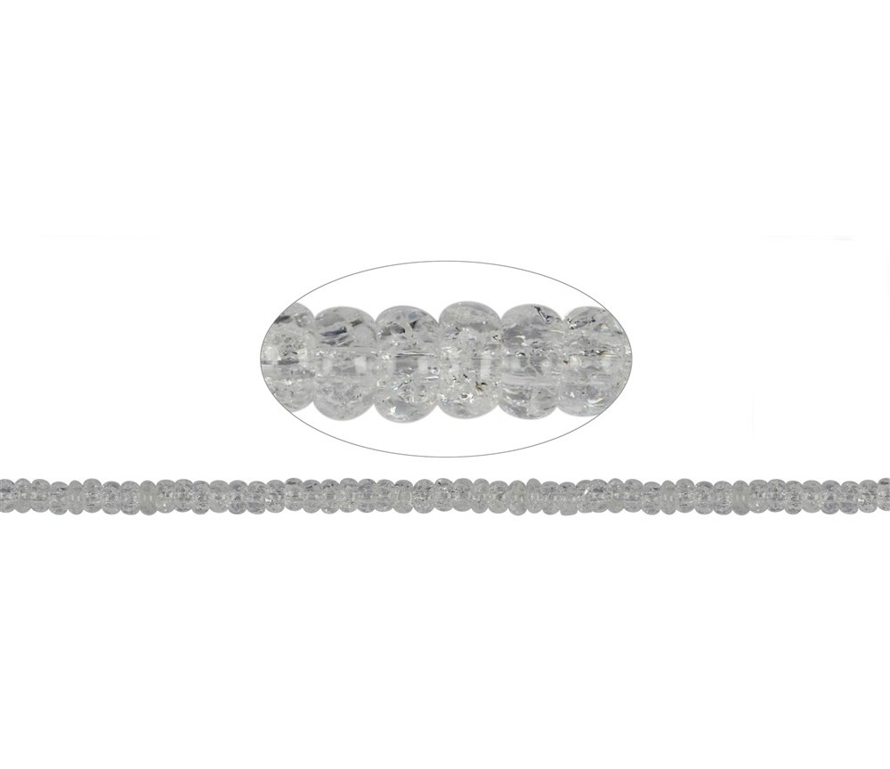 Heilstein & Edelstein-Strang - Button, Crashed Crystal, 04 x 06mm