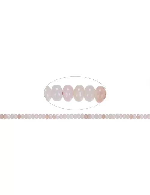 Heilstein & Edelstein-Strang - Button, Andenopal, 04 x 06mm