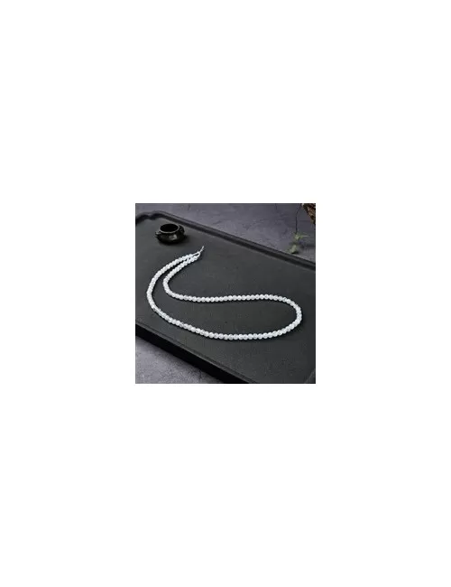 Heilstein & Edelstein-Strang - Kugeln, Labradorit (weiß) A, 03 - 04mm (39cm)