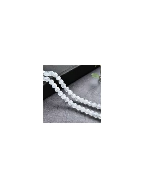 Heilstein & Edelstein-Strang - Kugeln, Labradorit (weiß) A, 03 - 04mm (39cm)