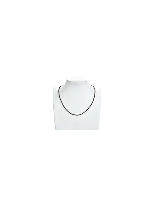 Heilstein & Edelstein-Strang - Kugeln, Obsidian (Goldglanzobsidian), facettiert, 02mm