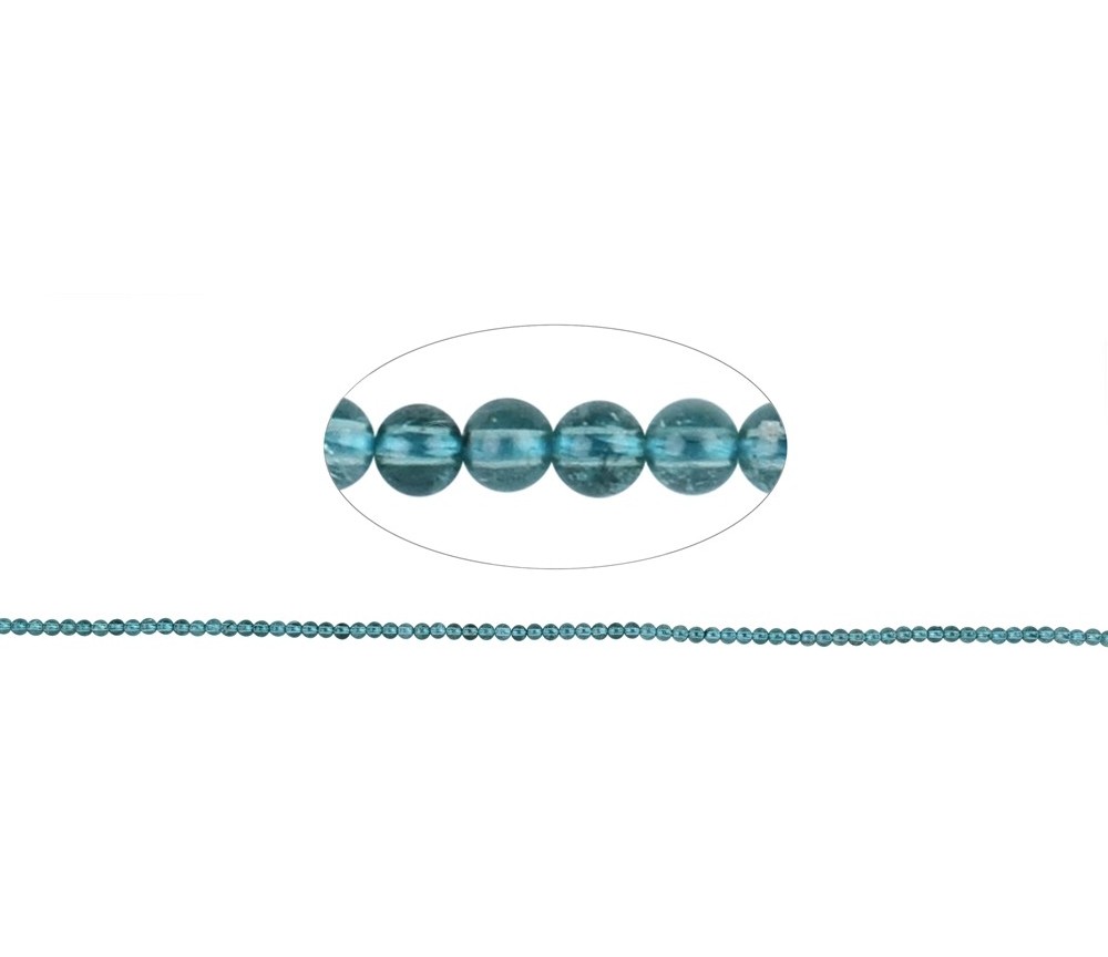 Heilstein & Edelstein-Strang - Kugeln, Indigolith AA, 04mm