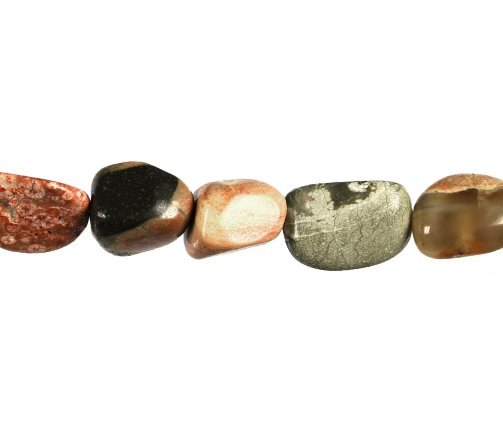 Heilstein & Edelstein-Strang - Nuggets, Amulettstein (Australien), 18mm