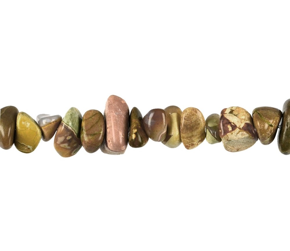 Heilstein & Edelstein-Strang - Splitter rundlich, Amulettstein (Australien), 06 – 10mm