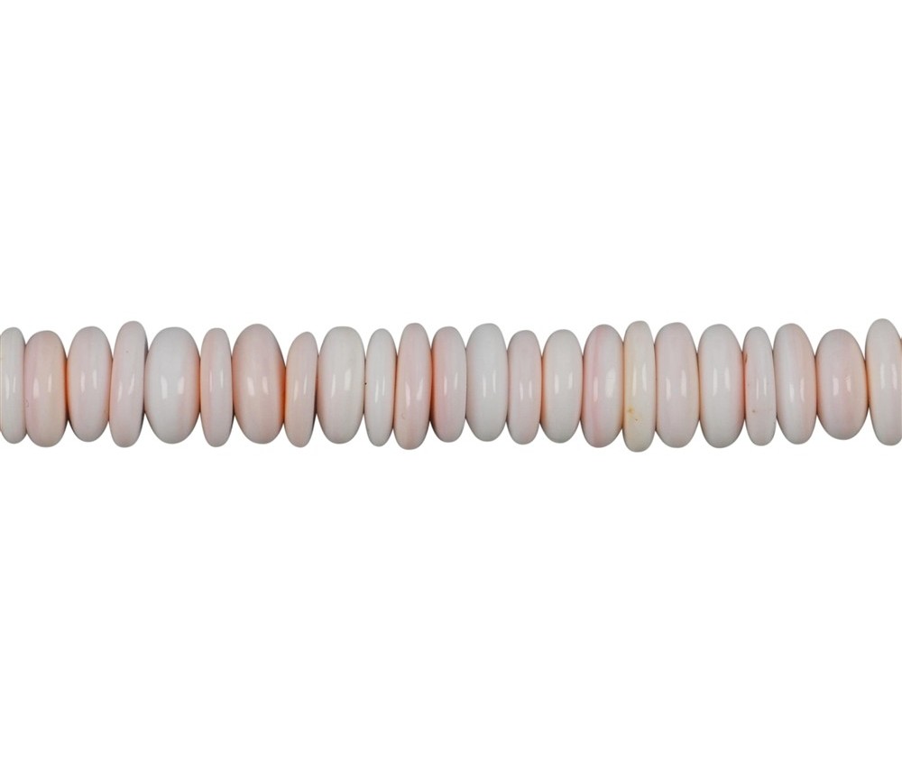 Heilstein & Edelstein-Strang - Button, Perlmutt (rosa), 03 x 08mm