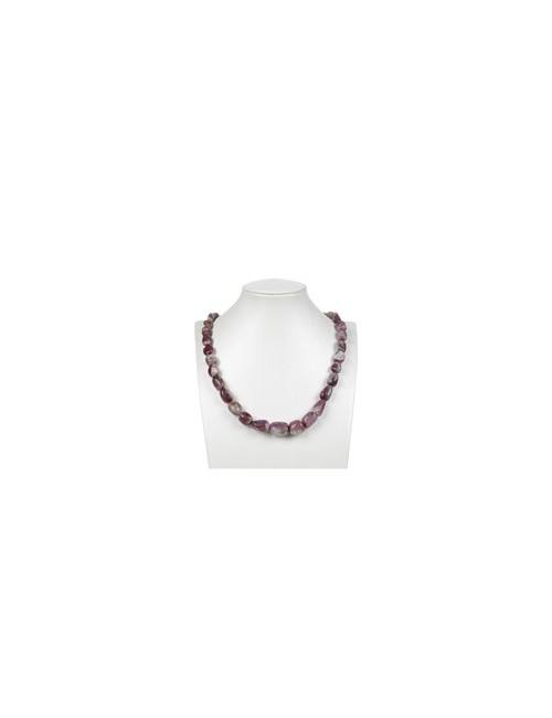 Heilstein & Edelstein-Strang - Nuggets, Turmalin (rosa), 15-20 x 08-13mm, mit Verlauf (50cm)