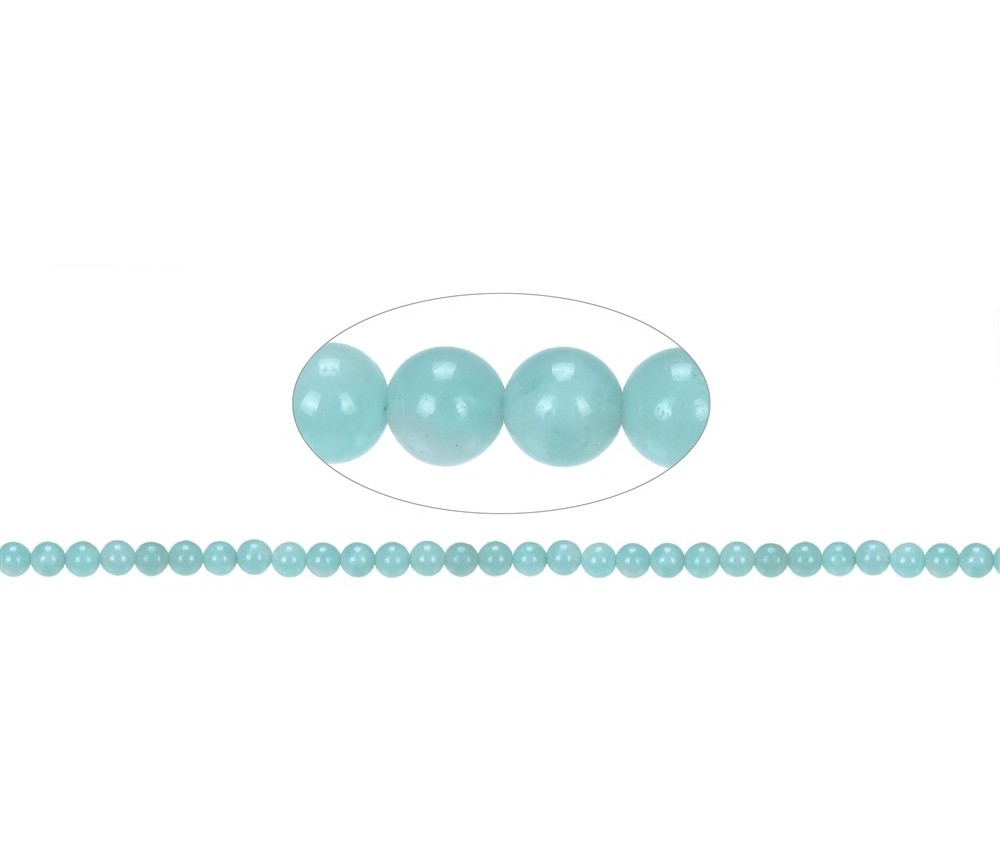 Heilstein & Edelstein-Strang - Kugeln, Amazonit (China) A, 06mm