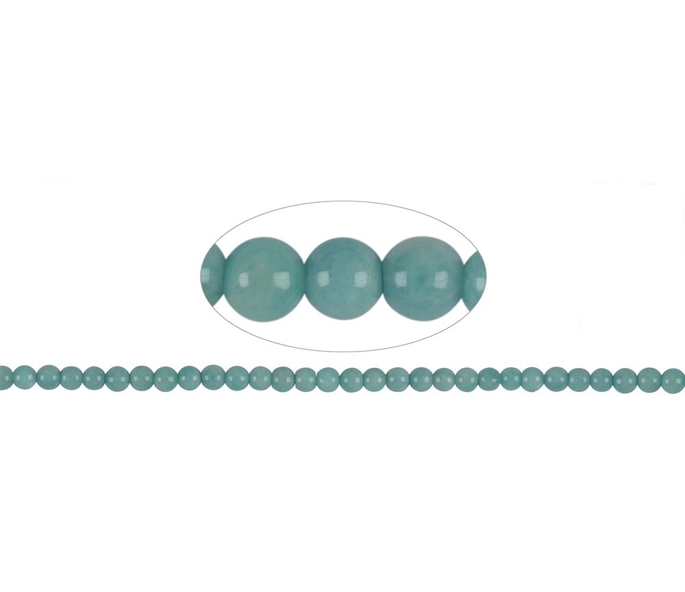 Heilstein & Edelstein-Strang - Kugeln, Amazonit (hell) AA, 06mm