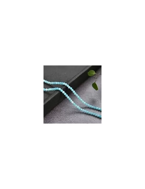 Heilstein & Edelstein-Strang - Kugeln, Amazonit, facettiert, 02mm