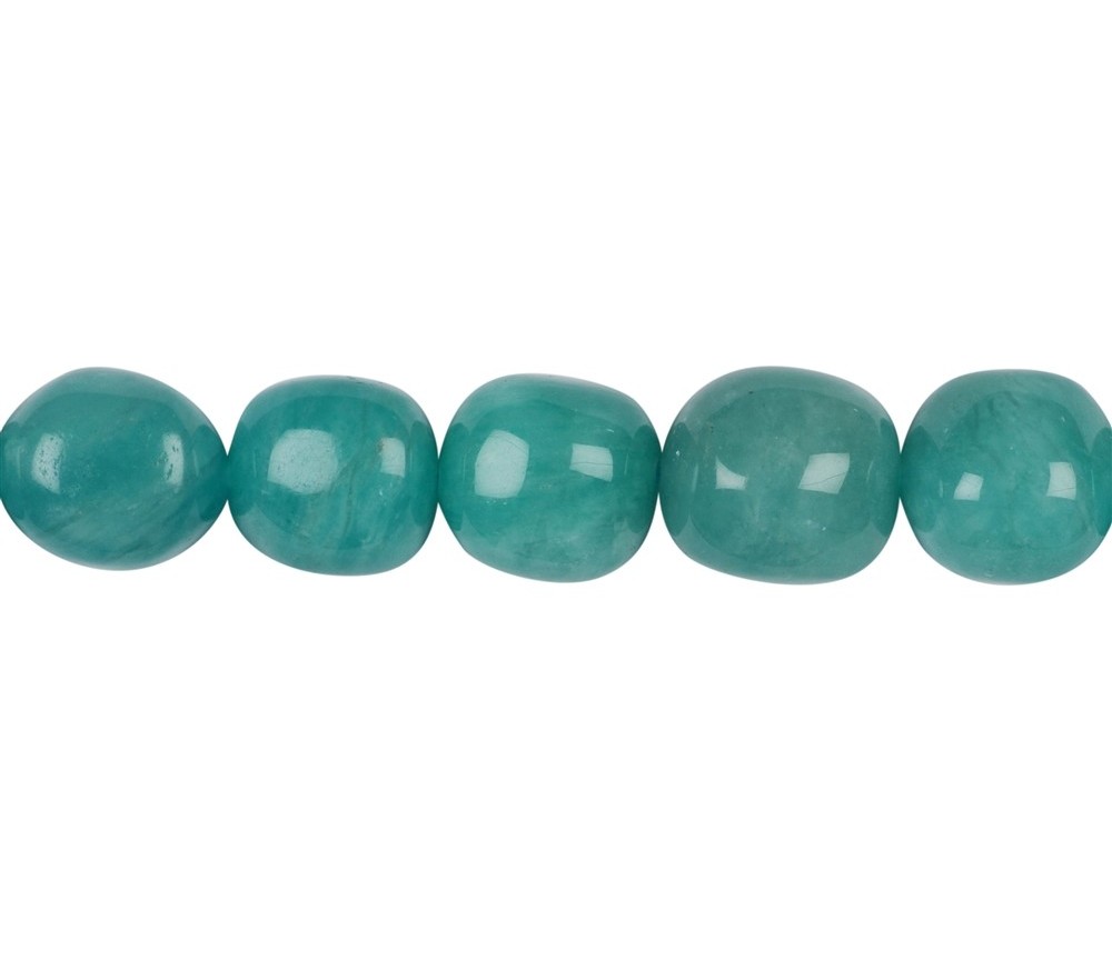 Heilstein & Edelstein-Strang - Nuggets, Amazonit AA, 13-15 x 10-13mm