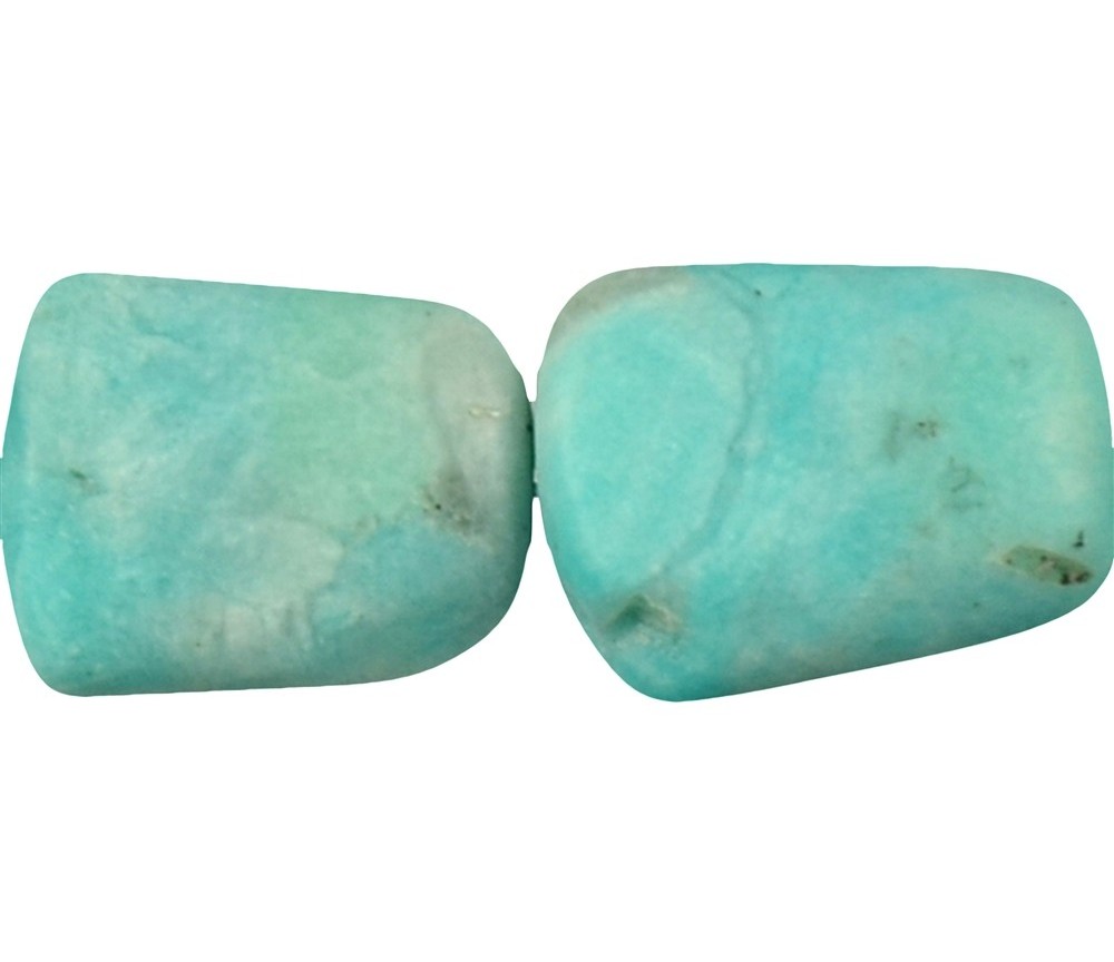 Heilstein & Edelstein-Strang - Nuggets  Trapez , Amazonit A, matt, 28 - 33mm