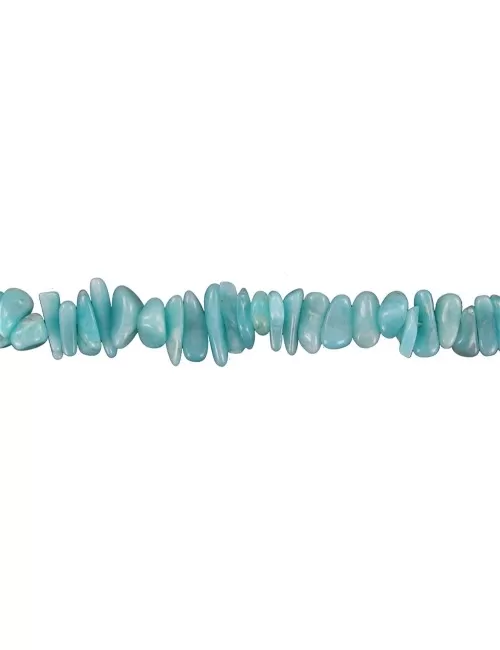 Heilstein & Edelstein-Strang - Splitter, Amazonit (hell), 02-06 x 05-10mm