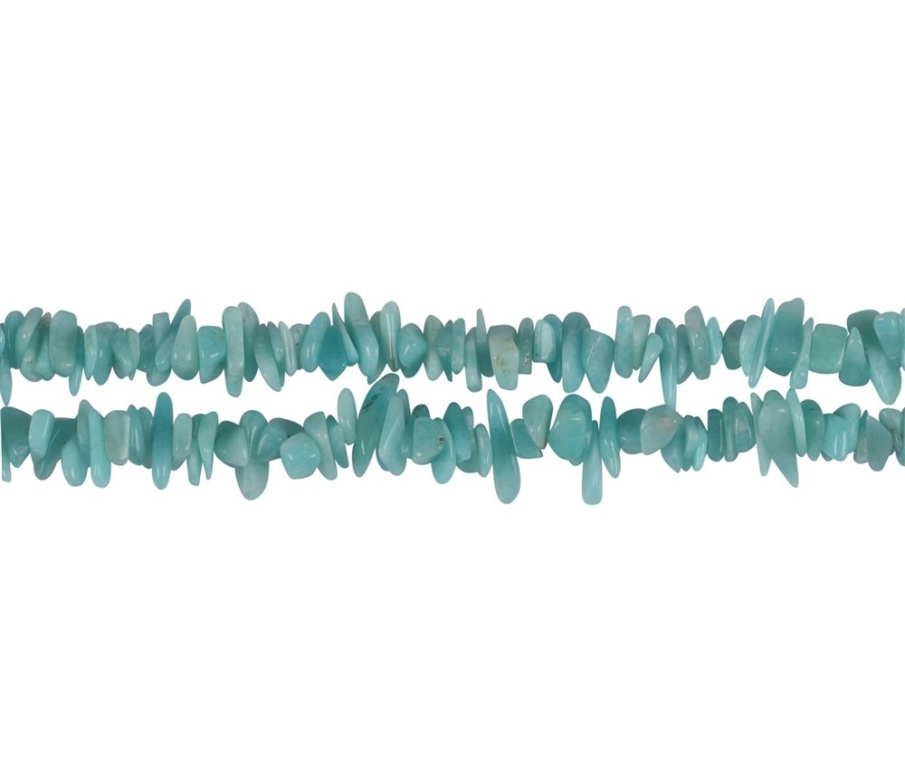 Heilstein & Edelstein-Strang - Splitter, Amazonit (hell), 02-04 x 05-10mm (84cm)