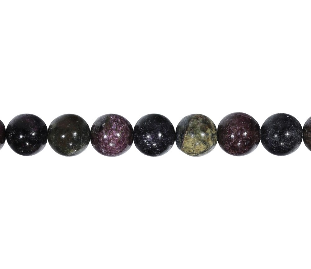 Heilstein & Edelstein-Strang - Kugeln, Stichtit in Matrix, 10mm