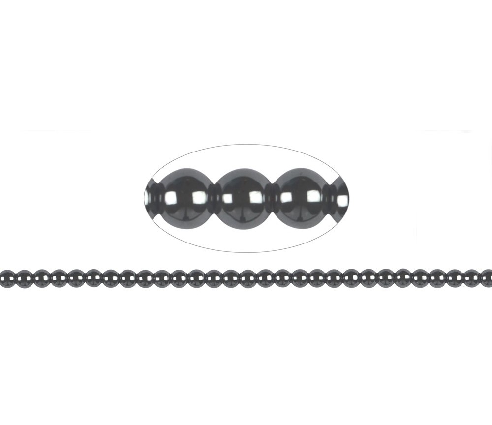 Heilstein & Edelstein-Strang - Kugeln, Hämatin, 06mm