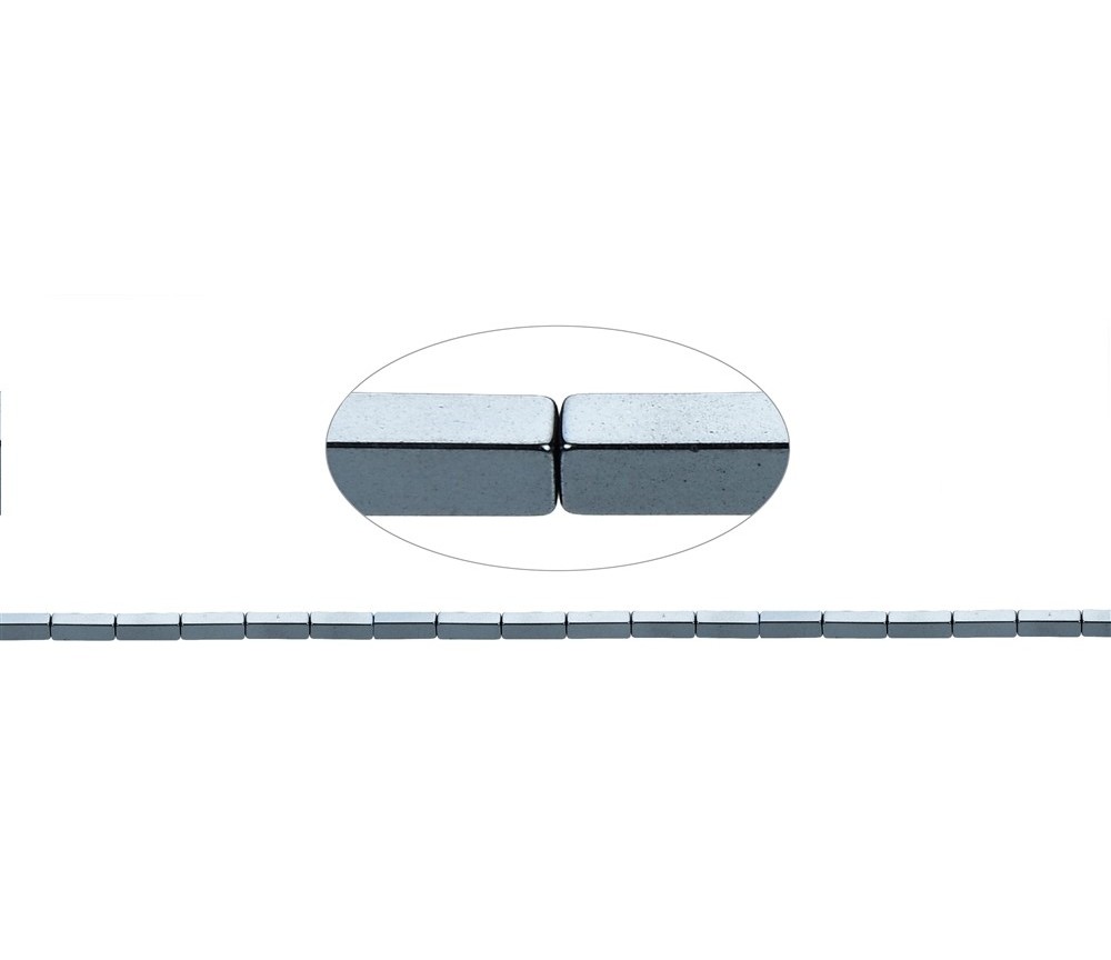 Heilstein & Edelstein-Strang - Quader, Hämatin, 09 x 03 x 03mm