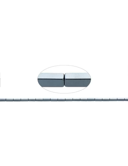Heilstein & Edelstein-Strang - Quader, Hämatin, 09 x 03 x 03mm
