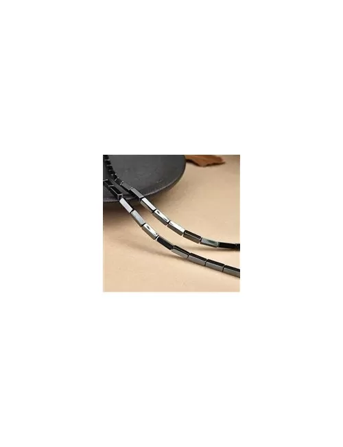 Heilstein & Edelstein-Strang - Quader, Hämatin, 09 x 03 x 03mm