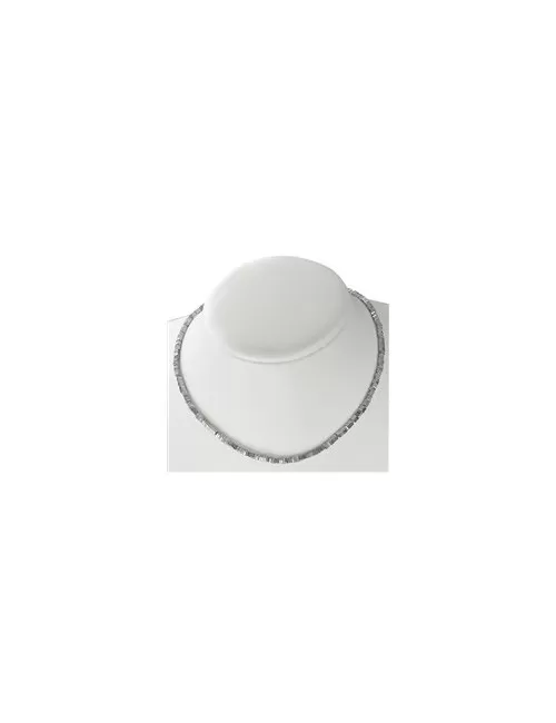 Heilstein & Edelstein-Strang - Quadrat, Hämatin silber (gef.), 03 x 03mm