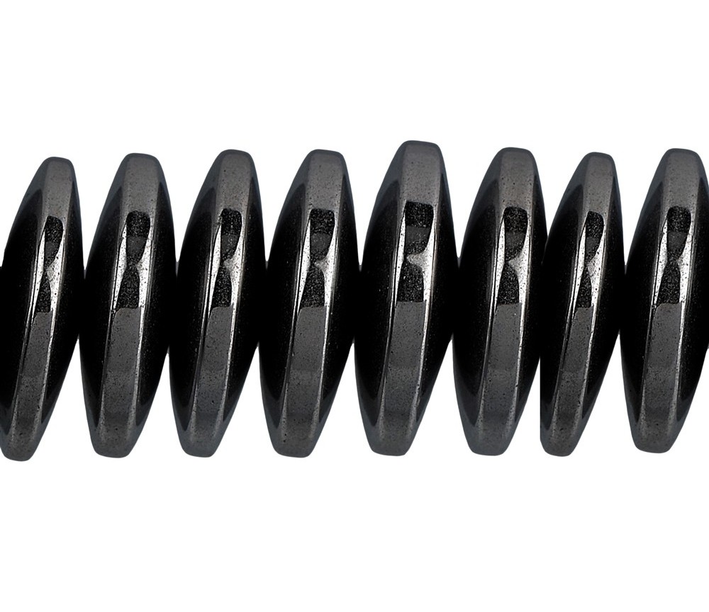 Heilstein & Edelstein-Strang - Button, Hämatin, 03 x 12mm