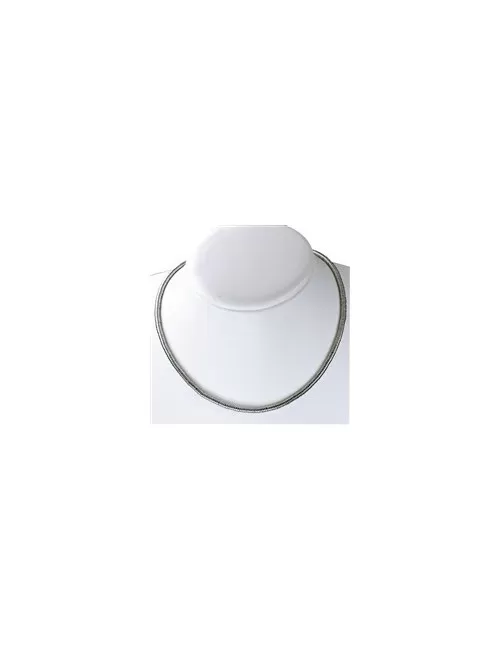 Heilstein & Edelstein-Strang - Zylinder (Heisihi), Hämatin silber (gef.), 04mm