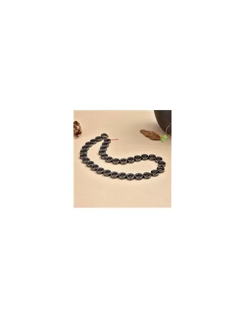 Heilstein & Edelstein-Strang - Ringe, Hämatin, 12mm