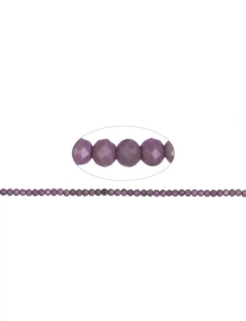 Heilstein & Edelstein-Strang - Kugeln, Phosphosiderit, facettiert, 03mm