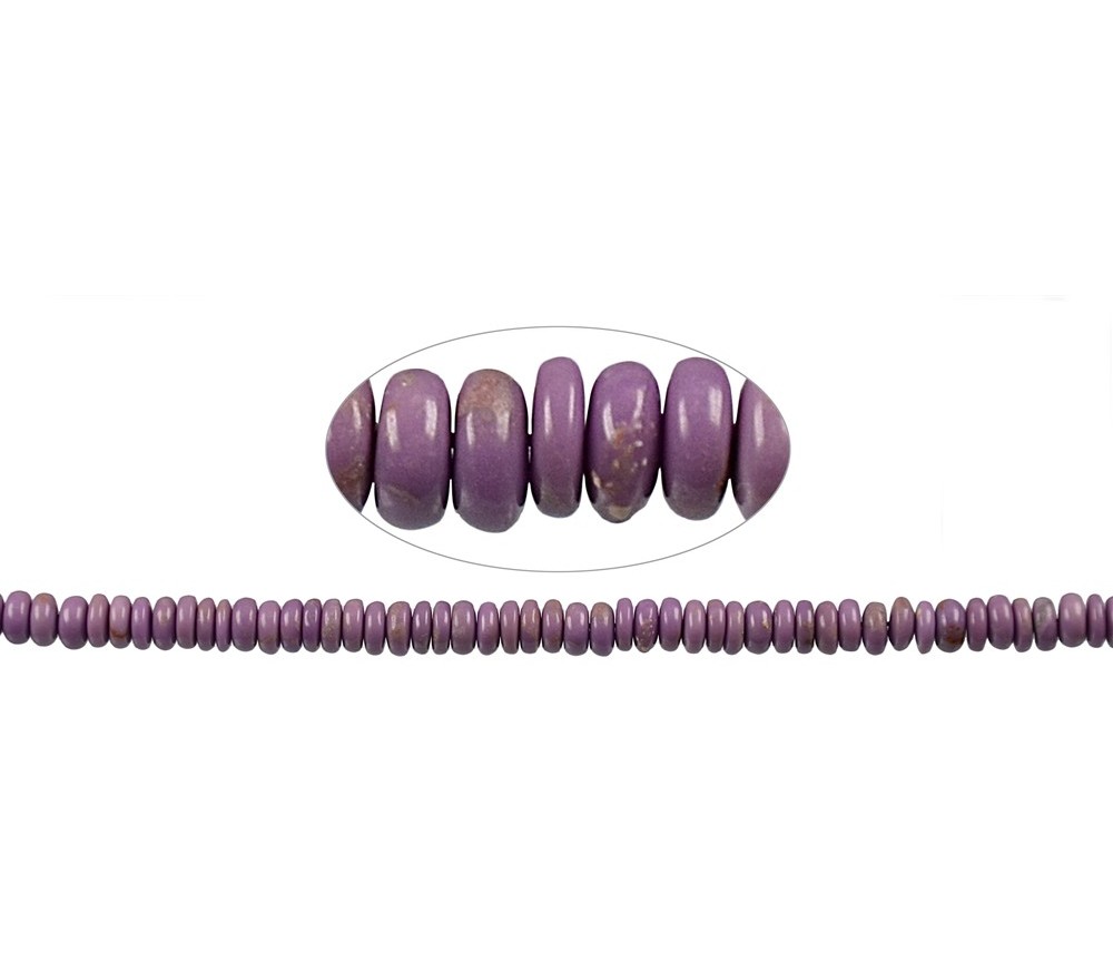 Heilstein & Edelstein-Strang - Button, Phosphosiderit, 02-04 x 08mm