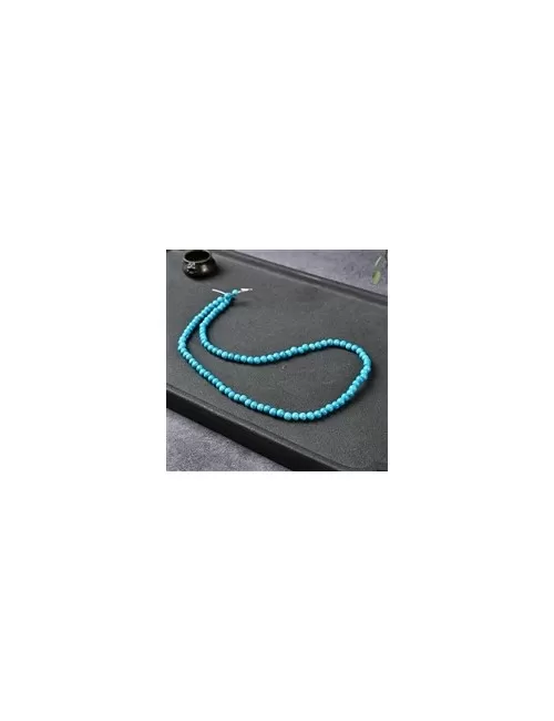 Heilstein & Edelstein-Strang - Kugeln, Turquenit (Magnesit gefärbt), 04mm