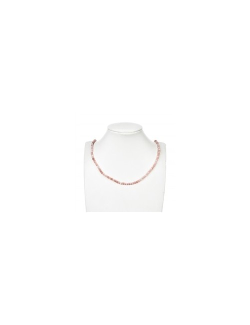 Heilstein & Edelstein-Strang - Kugeln, Andenopal (pink), matt, 04mm