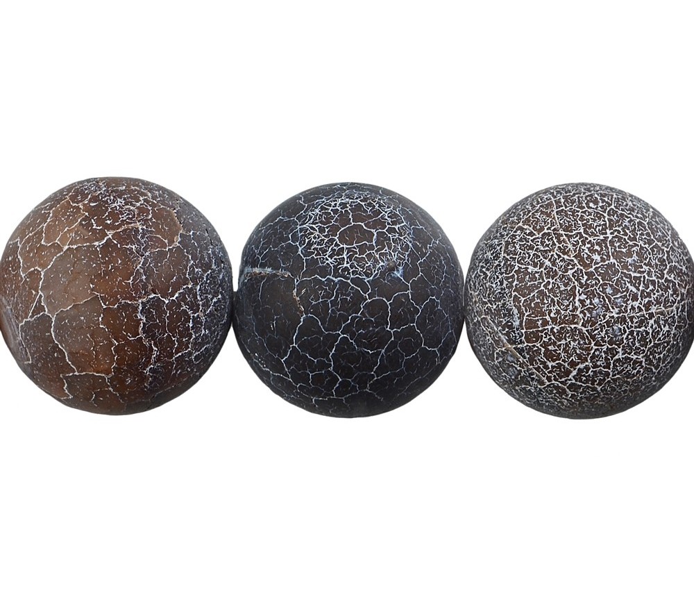 Heilstein & Edelstein-Strang - Kugeln, Achat (Schlangenachat) braun (gef.), matt, 20mm