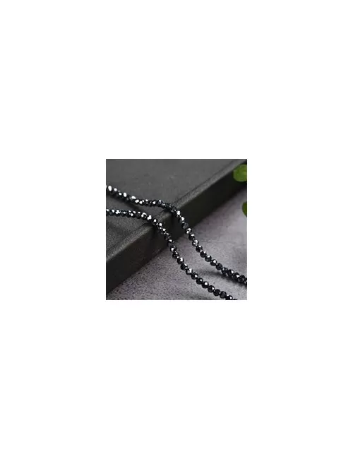 Heilstein & Edelstein-Strang - Kugeln, Silizium (synt.), facettiert, 02,5mm