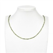 Heilstein & Edelstein-Strang - Kugeln, Cubic Zirkonia grün (synt.), facettiert, 03mm (38cm)