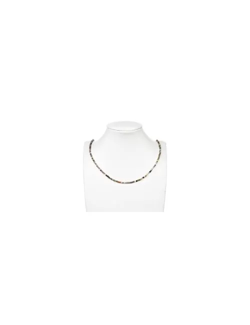 Heilstein & Edelstein-Strang - Kugeln, Cubic Zirkonia bunt (synt.), facettiert, 03mm (38cm)