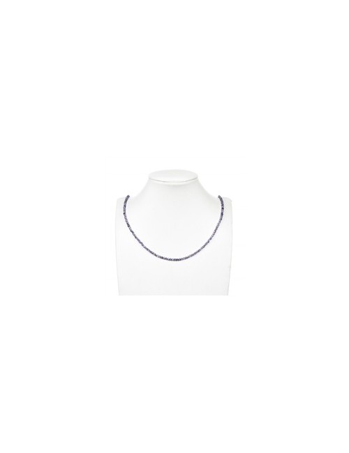 Heilstein & Edelstein-Strang - Kugeln, Cubic Zirkonia violett (synt.), facettiert, 02,5mm (38cm)