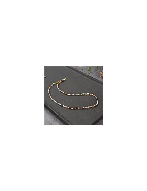 Heilstein & Edelstein-Strang - Kugeln, Cubic Zirkonia bunt (synt.), facettiert, 02,5mm (38cm)